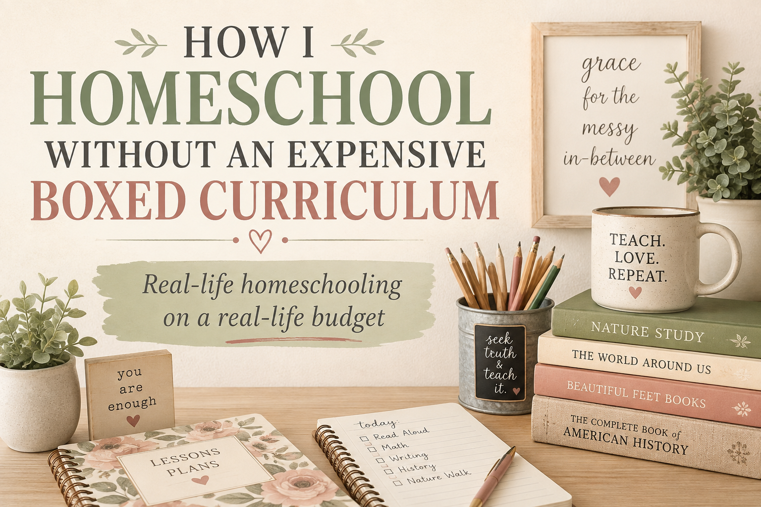 How I Homeschool Without an Expensive Boxed Curriculum